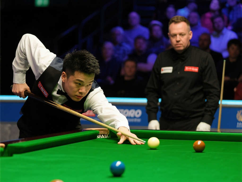 斯诺克世锦赛首轮激战：范争一暂以4-5落后马克-艾伦